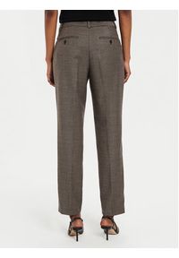 Weekend Max Mara Spodnie materiałowe Caldaia 2425136132 Brązowy Slim Fit. Kolor: brązowy. Materiał: wełna
