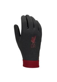 LIVERPOOL FC - Rękawice Zimowe Nike Dla Dorosłych Unisex ThermaFit. Kolor: szary, brązowy, wielokolorowy, czarny, czerwony. Sezon: zima. Sport: turystyka piesza #1