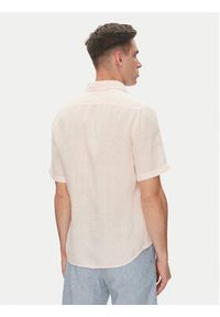 BOSS Koszula 50537382 Różowy Regular Fit. Kolor: różowy. Materiał: len #4