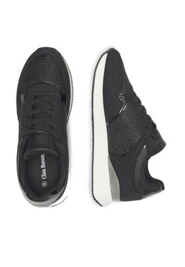 Clara Barson Sneakersy WAG1390001A Czarny. Kolor: czarny. Materiał: syntetyk