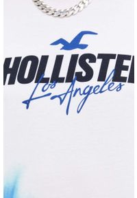 Hollister Co. t-shirt bawełniany wzorzysty. Materiał: bawełna. Długość rękawa: krótki rękaw. Długość: krótkie. Wzór: nadruk. Styl: klasyczny #5
