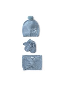 Komplet czapka, komin i rękawiczki Mayoral. Kolor: niebieski #1