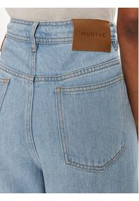 Munthe Jeansy Obey 242140524206 Niebieski Wide Leg. Kolor: niebieski