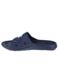 Klapki na basen męskie Under Armour Locker IV SL. Zapięcie: bez zapięcia. Kolor: biały, niebieski, wielokolorowy. Materiał: guma, syntetyk, materiał. Szerokość cholewki: normalna. Sport: turystyka piesza, pływanie