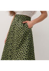 Reserved - Wzorzysta spódnica - Zielony. Kolor: zielony #1