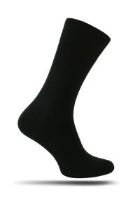 Jednokolorowe Skarpetki Męskie Chattier - czarne. Kolor: czarny. Materiał: bawełna, tkanina, poliester, elastan #1