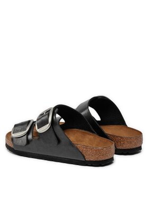 Birkenstock Klapki Arizona 1027413 Czarny. Kolor: czarny. Materiał: skóra