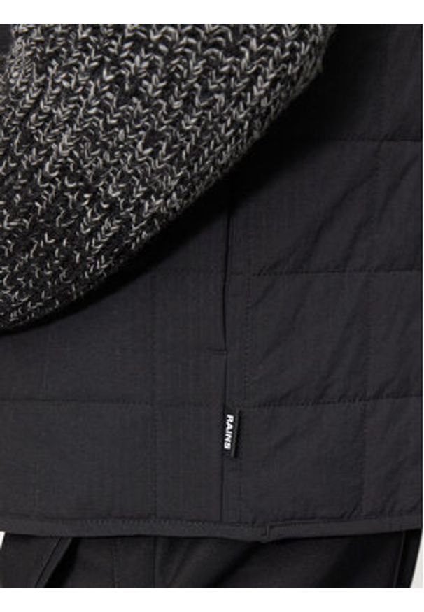 Rains Kamizelka Giron Liner Vest T1 19410 Czarny Regular Fit. Kolor: czarny. Materiał: syntetyk. Długość rękawa: bez rękawów