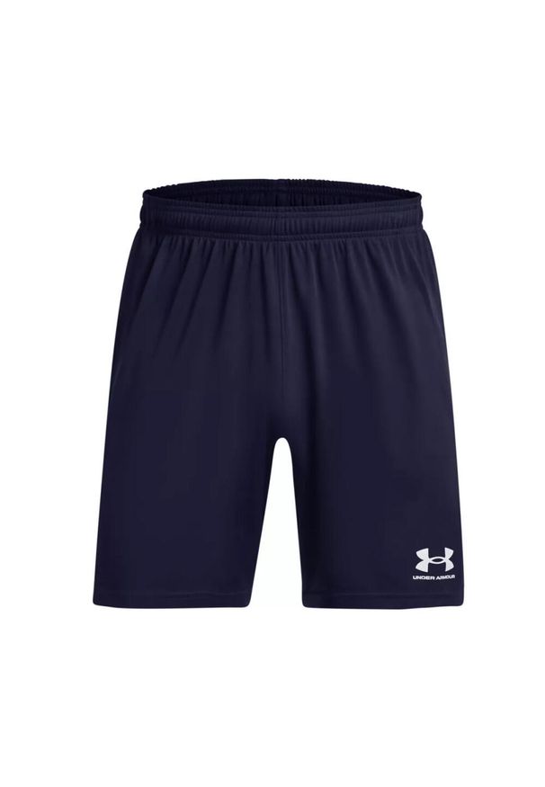 Szorty z dzianiny Under Armour Challenger. Kolor: wielokolorowy, niebieski, biały. Materiał: dzianina. Sport: fitness