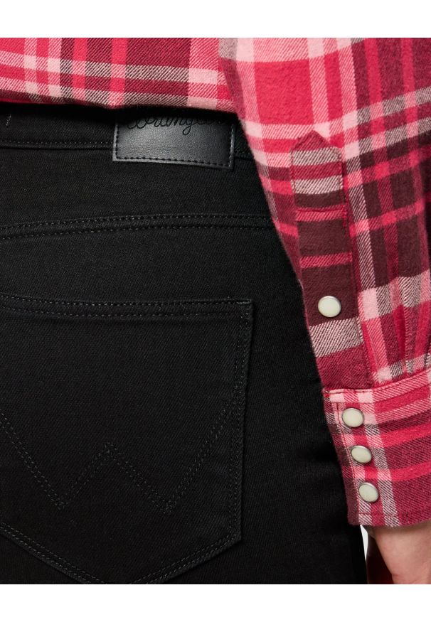 Wrangler - DAMSKIE SPODNIE WRANGLER SLIM NOIR 112356560