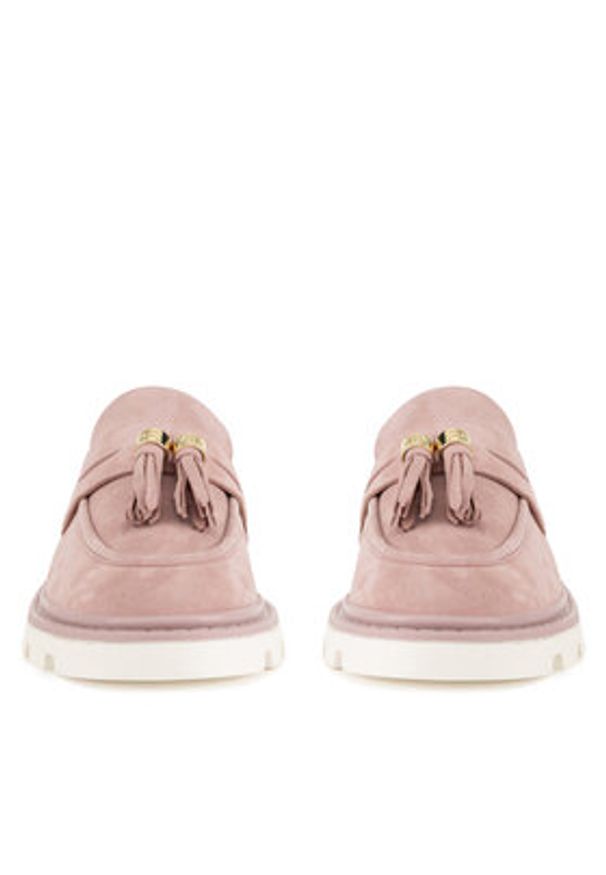 Gino Rossi Loafersy SIMON-115856. Różowy. Kolor: różowy. Materiał: zamsz, skóra