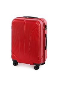 Wittchen - Zestaw walizek z polikarbonu żłobionych. Kolor: czerwony. Materiał: guma #4