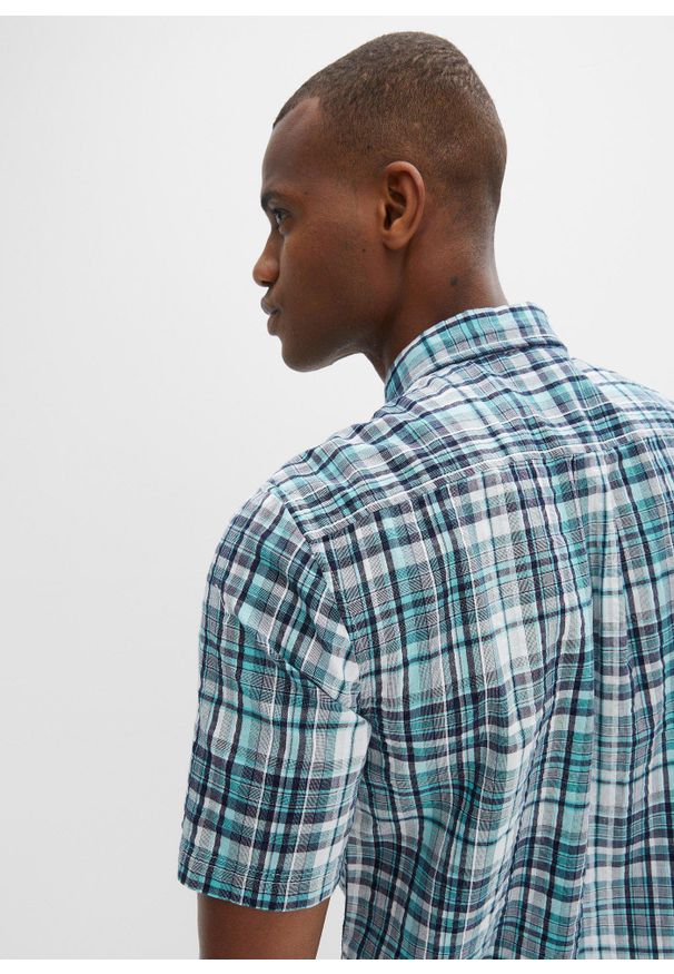 bonprix - Koszula z kory z krótkim rękawem, w specjalnym wygodnym fasonie. Kolor: biały. Długość rękawa: krótki rękaw. Długość: krótkie