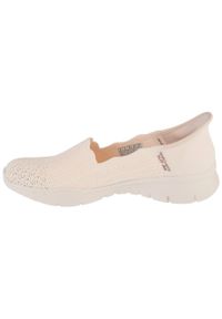 skechers - Buty sportowe Sneakersy damskie, Slip-ins: Seager - Believe It. Kolor: beżowy. Sport: turystyka piesza