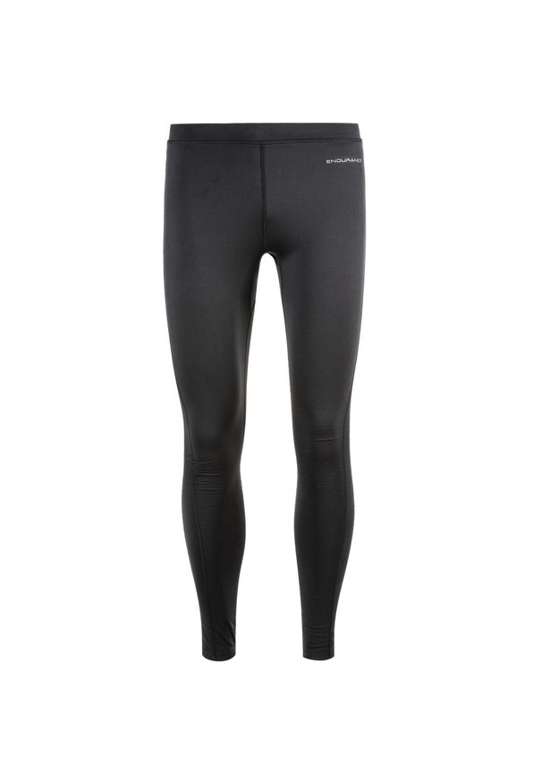 ENDURANCE - Legginsy do biegania męskie Endurance Zane Winter. Kolor: czarny. Sport: bieganie