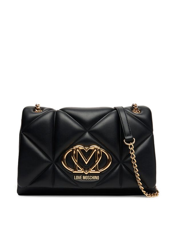 Love Moschino - LOVE MOSCHINO Torebka JC4041PP1NLC0000 Czarny. Kolor: czarny. Materiał: skórzane