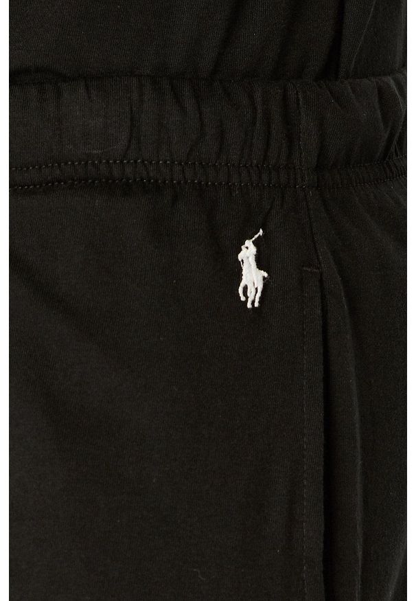 Polo Ralph Lauren - Szorty piżamowe. Kolor: czarny. Materiał: dzianina