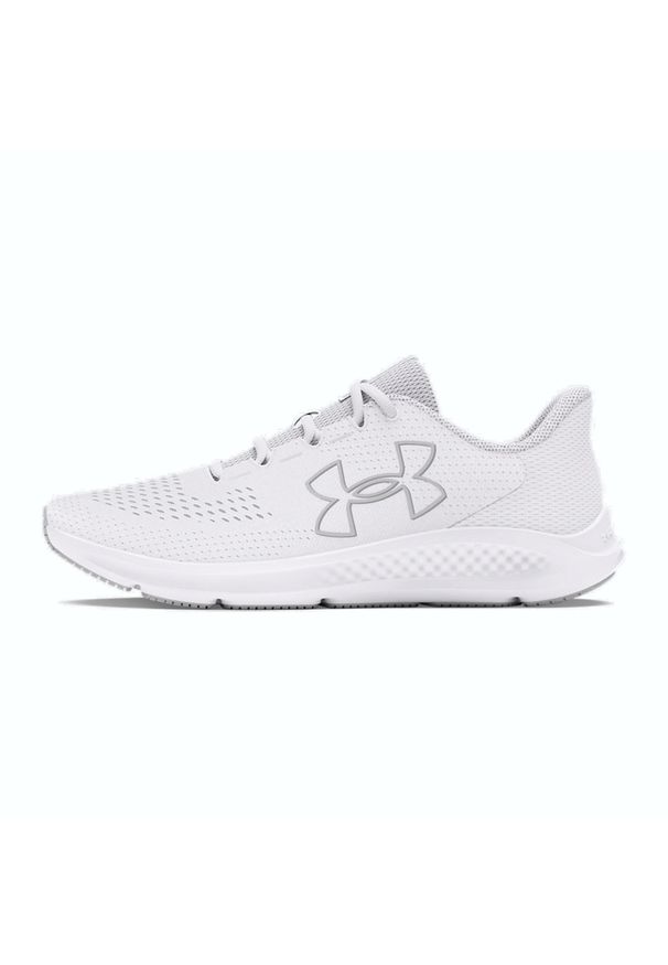 Damskie buty do biegania Under Armour Charged Pursuit 3 Big Logo. Kolor: biały. Sport: bieganie