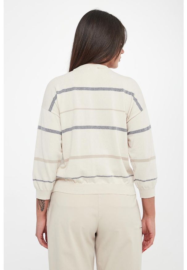 Sweter damski w paski PESERICO. Wzór: paski