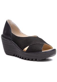Półbuty Fly London Yomafly P501307000 Black. Kolor: czarny. Materiał: nubuk, skóra #1