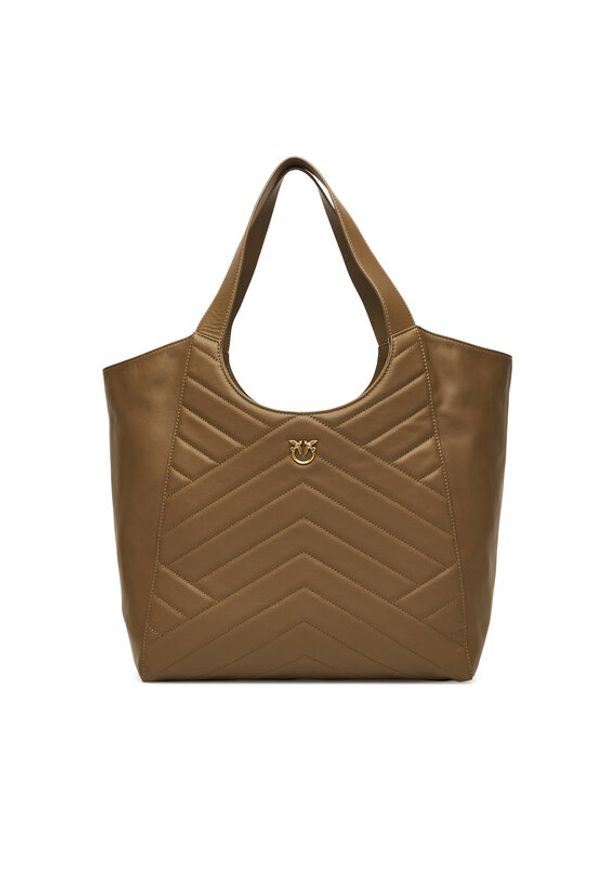 Pinko - PINKO Torebka Tote Bag PE 25 PLTT 104536 A2AO Zielony. Kolor: zielony. Materiał: skórzane