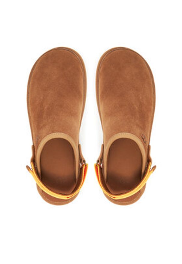 Ugg Klapki M Goldencoast Clog II 1166915 Brązowy. Kolor: brązowy. Materiał: zamsz, skóra