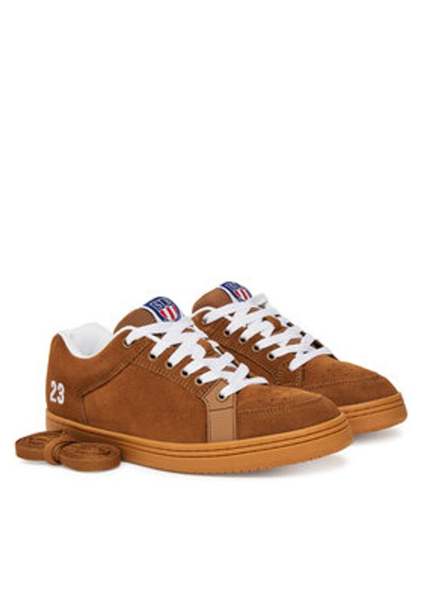 Etnies Sneakersy Sal 23 4102000155 Brązowy. Kolor: brązowy. Materiał: zamsz, skóra
