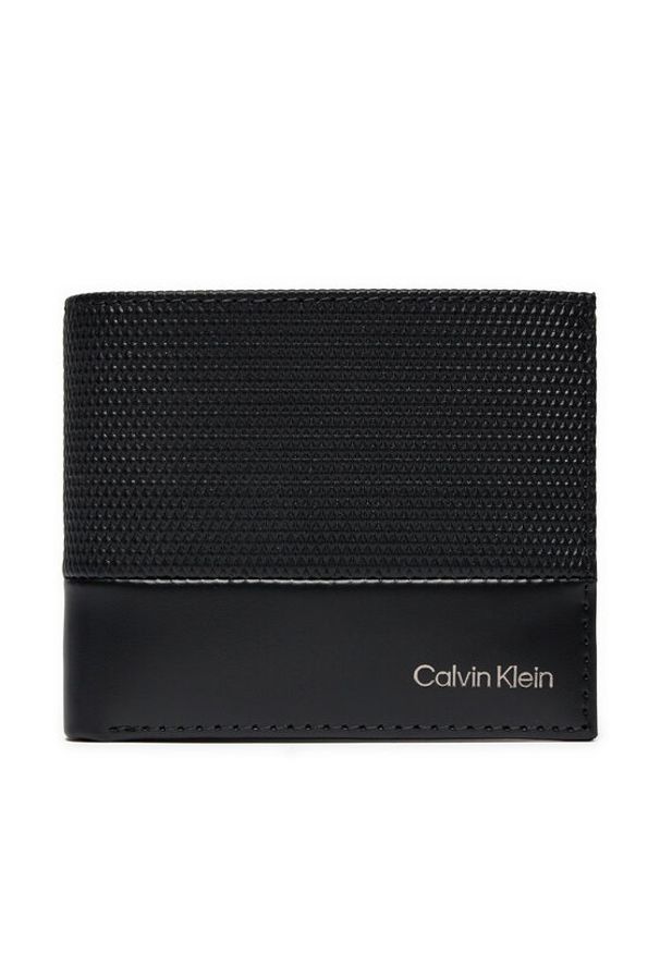 Calvin Klein Duży Portfel Męski Ck Remote Bifold 5Cc W/Coin K50K512423 Czarny. Kolor: czarny. Materiał: skóra