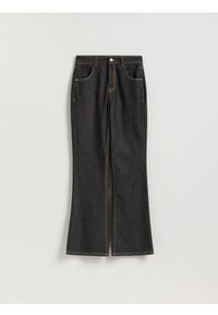 Reserved - Jeansy flare - szary. Kolor: szary #1