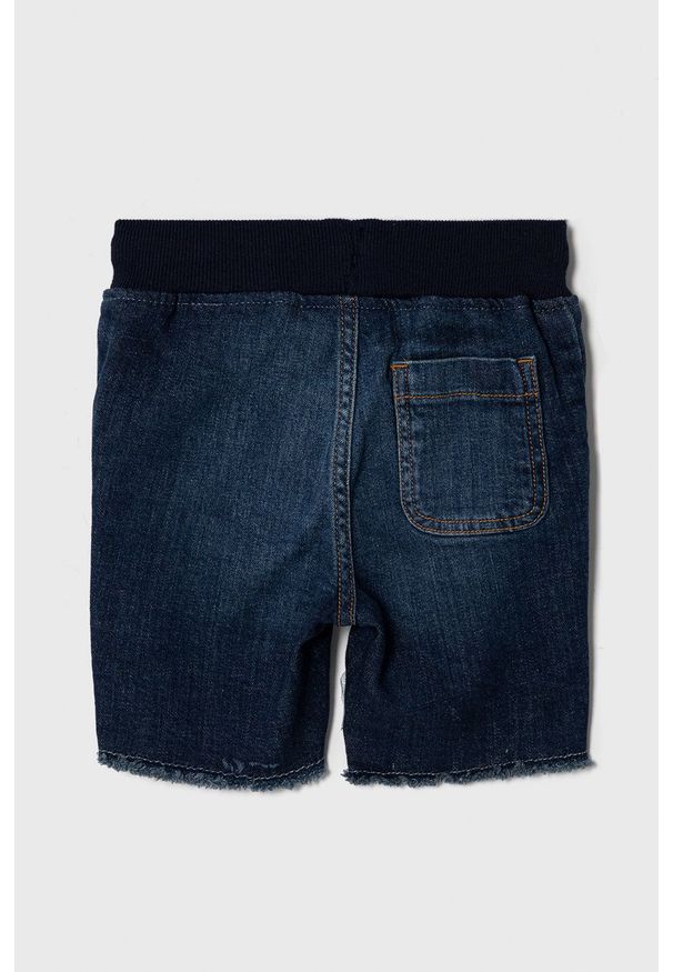 GAP Szorty jeansowe dziecięce kolor granatowy regulowana talia. Okazja: na co dzień. Kolor: niebieski. Materiał: jeans. Styl: casual