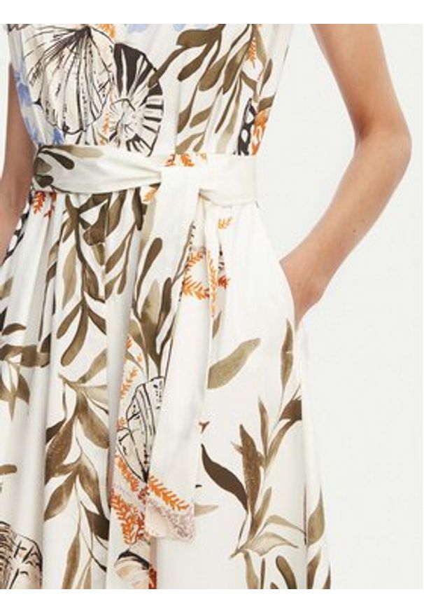 Marella Sukienka koszulowa Padana 2613221202 Kolorowy Regular Fit. Materiał: bawełna. Wzór: kolorowy. Typ sukienki: koszulowe