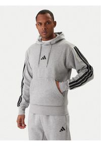 Adidas - adidas Bluza Essentials 3-Stripes JE6302 Szary Regular Fit. Kolor: szary. Materiał: bawełna #1