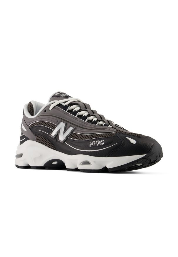 Buty unisex New Balance U10009QS – czarne. Kolor: czarny. Materiał: skóra. Szerokość cholewki: normalna