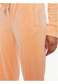 Juicy Couture Spodnie dresowe Tina JCAPW045 Pomarańczowy Regular Fit. Kolor: pomarańczowy. Materiał: syntetyk