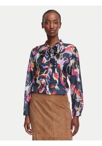 Marella Koszula Snastro 2623116104 Granatowy Regular Fit. Kolor: niebieski. Materiał: jedwab #1
