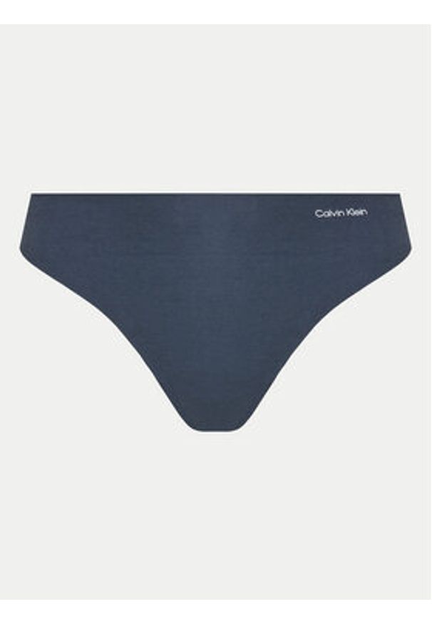 Calvin Klein Underwear Komplet stringów Thong 3Pk 000QD5219E Kolorowy. Materiał: bawełna. Wzór: kolorowy