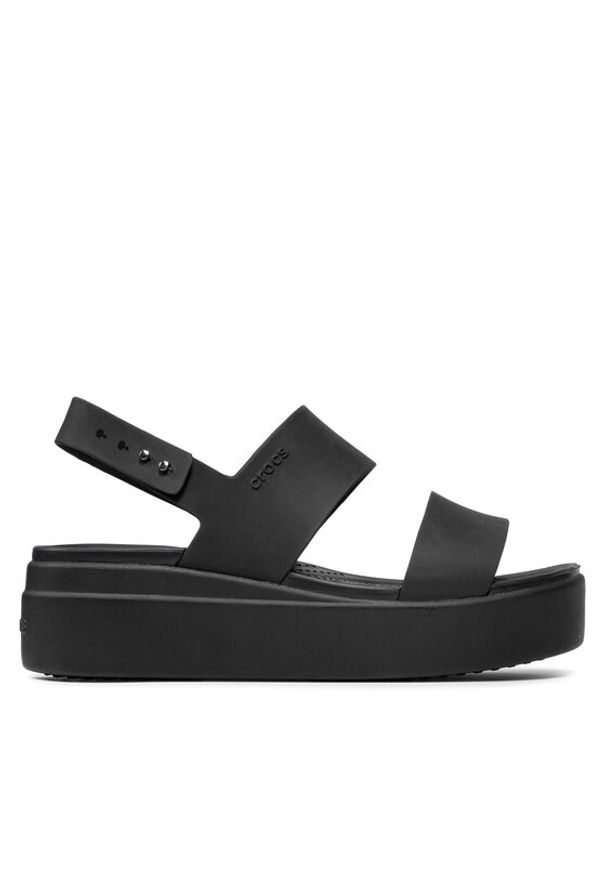 Crocs Sandały Brooklyn Low Wedge W 206453 Czarny. Kolor: czarny