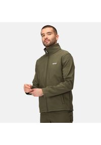 Regatta - Męska warstwa środkowa Cera V Softshell. Kolor: zielony. Materiał: softshell. Sport: turystyka piesza #1