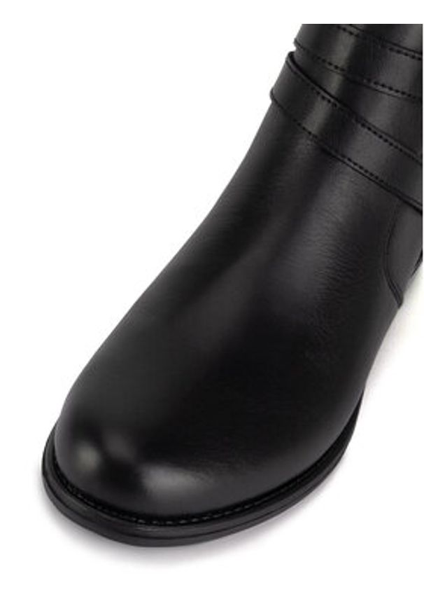 Remonte Botki D0F77-00 Czarny. Kolor: czarny. Materiał: skóra