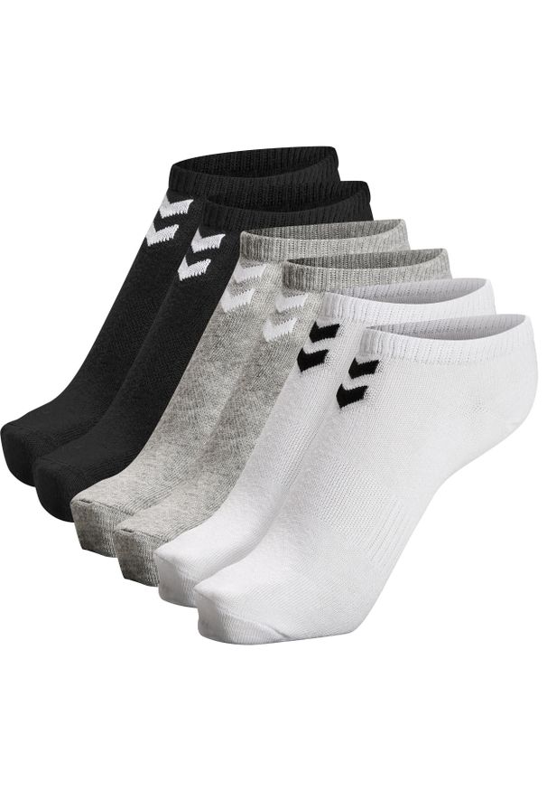 Niskie skarpety Hummel Chevron (x6). Kolor: szary, czarny, wielokolorowy, biały. Sport: fitness