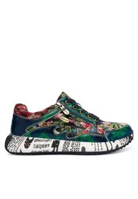 Laura Vita Sneakersy Burton 91 Zielony. Kolor: zielony. Materiał: skóra