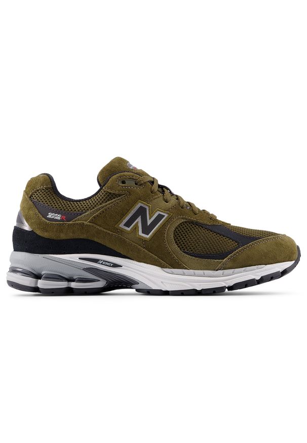 Buty unisex New Balance U2002RR – zielone. Okazja: na co dzień. Kolor: zielony. Materiał: zamsz, guma, materiał. Szerokość cholewki: normalna. Obcas: na płaskiej podeszwie. Sport: turystyka piesza