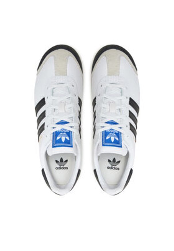 Adidas - adidas Sneakersy Samoa J JQ5090 Biały. Kolor: biały. Materiał: skóra
