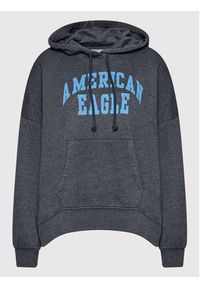 American Eagle Bluza 045-1455-1642 Granatowy Classic Fit. Kolor: niebieski. Materiał: bawełna #4