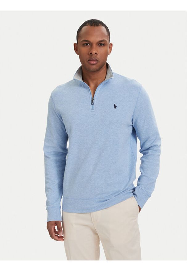 Polo Ralph Lauren Bluza 710812963005 Niebieski jasny Regular Fit. Typ kołnierza: polo. Kolor: niebieski. Materiał: bawełna