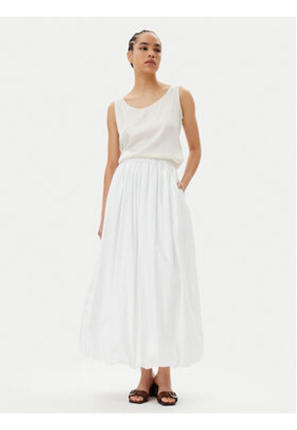 Pinko - PINKO Spódnica maxi Johnny 105214 A2LD Biały Regular Fit. Kolor: biały. Materiał: bawełna