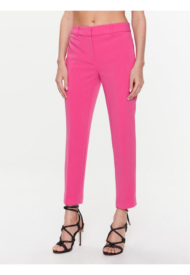 MICHAEL Michael Kors Spodnie materiałowe MR330CLENX Różowy Regular Fit. Kolor: różowy. Materiał: materiał, syntetyk