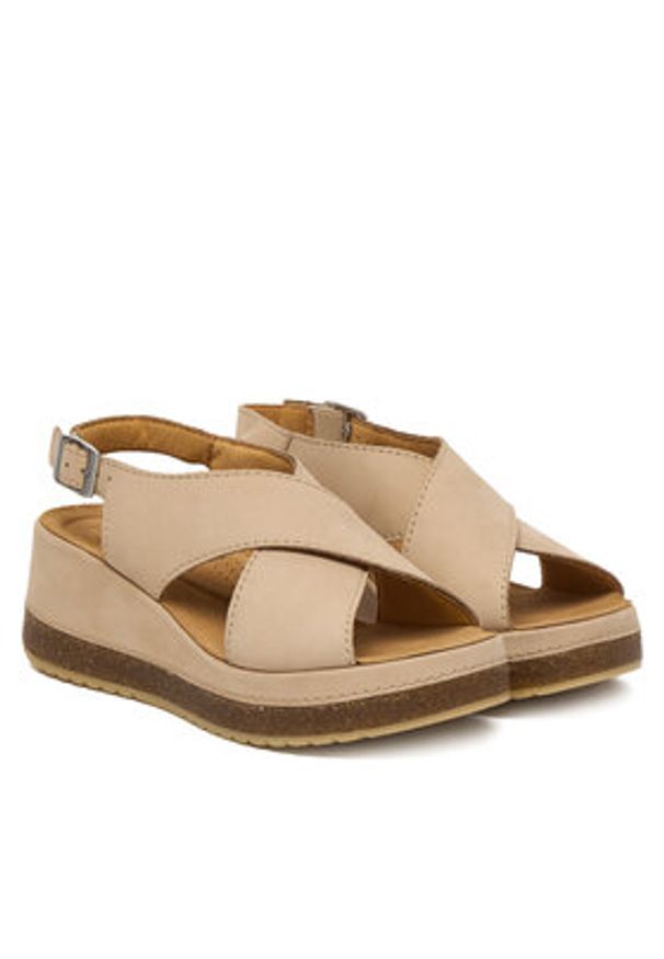 Clarks Sandały Kassanda Step 26177302 Różowy. Kolor: różowy. Materiał: nubuk, skóra