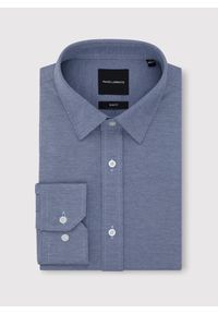Pako Lorente - PAKO LORENTE – Niebieska koszula melanż. Kolor: niebieski. Materiał: poliester, bawełna. Długość rękawa: długi rękaw. Długość: długie. Wzór: melanż #7