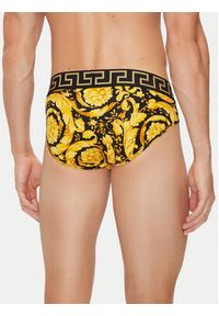 VERSACE - Versace Slipy 1001383 1A11188 Żółty. Kolor: żółty. Materiał: bawełna #7